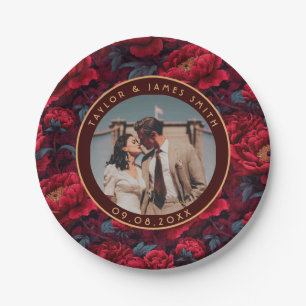 Beautiful Peonies Plates For Wedding Memories