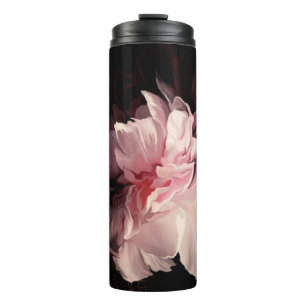 Beautiful peony flower thermal tumbler