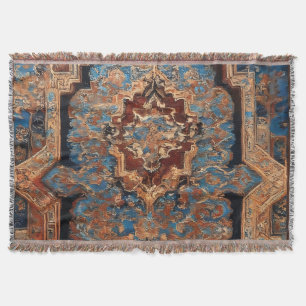 Beautiful Persian Old Pattern Popular Collection Throw Blanket