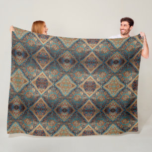 Beautiful Persian Old Pattern Trendy Collection Fleece Blanket