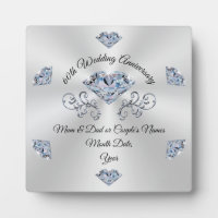 Beautiful Personalised, 60th Anniversary Plaque