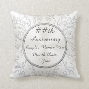 Beautiful Personalised Anniversary Gift Ideas Cushion