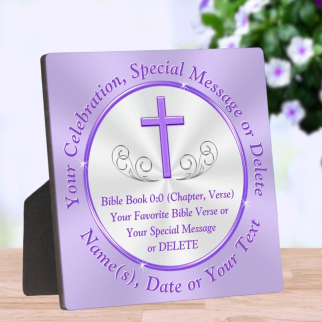 Beautiful Personalised, Christian Gifts for Mum Plaque (Christian gifts for Mom. Personalized Christian Gifts for Her. Gift ideas for religious grandma.)