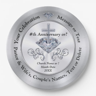 Beautiful Personalised, CHRISTIAN Party Supplies, Paper Plate