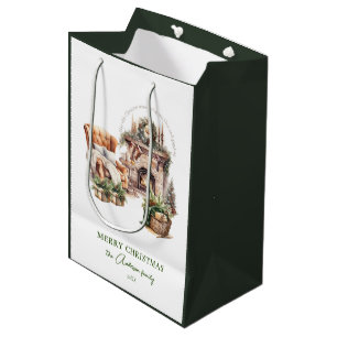 Beautiful Personalised Christmas atmosphere Medium Gift Bag
