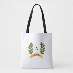 Beautiful Personalised Green Leaves Tote Bag