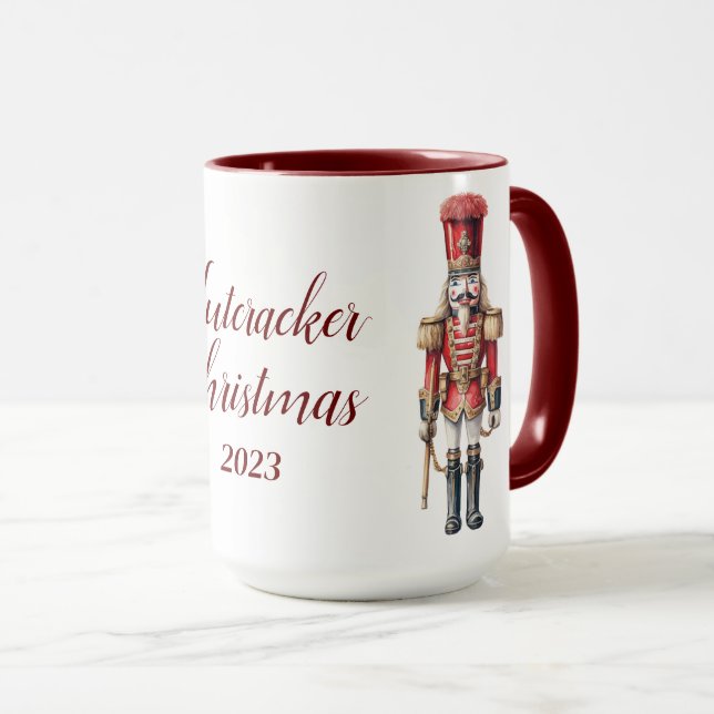 Beautiful Personalised Nutcracker Sublimation Mug (Front Right)