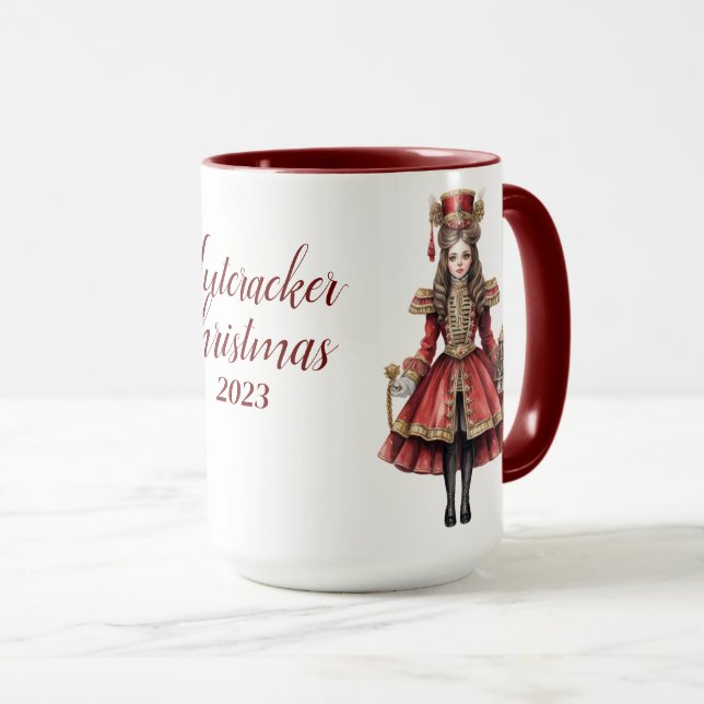 Beautiful Personalised Nutcracker Sublimation Mug (Front Right)