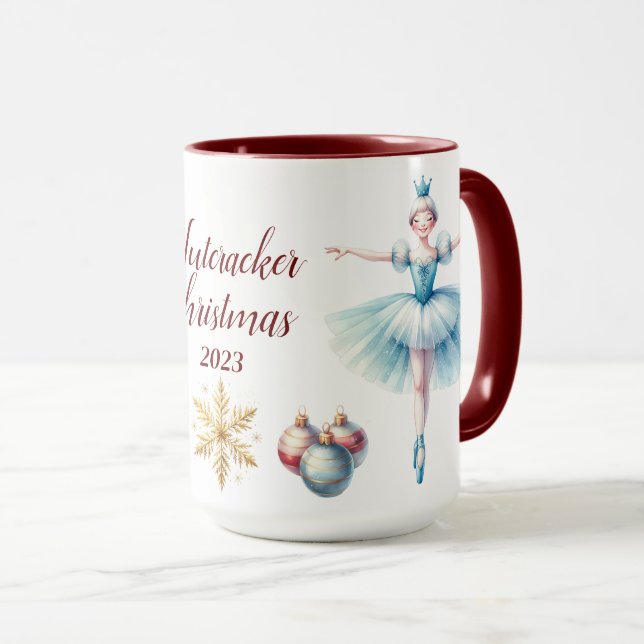 Beautiful Personalised Nutcracker Sublimation Mug (Front Right)