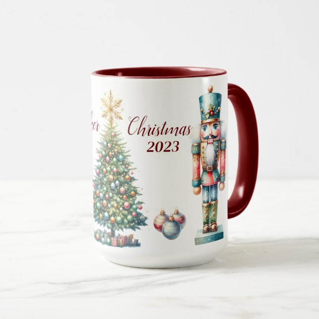 Beautiful Personalised Nutcracker Sublimation Mug (Front Right)