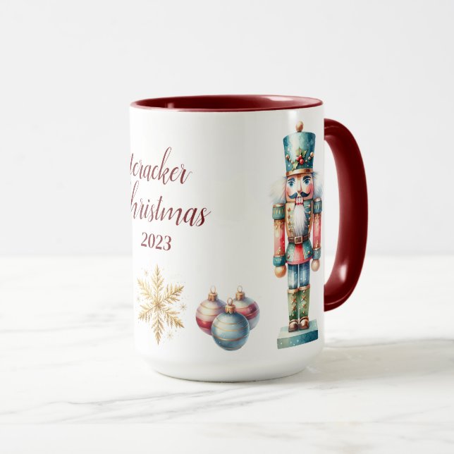 Beautiful Personalised Nutcracker Sublimation Mug (Front Right)