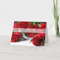 Beautiful Personalised Red Roses All Occasion