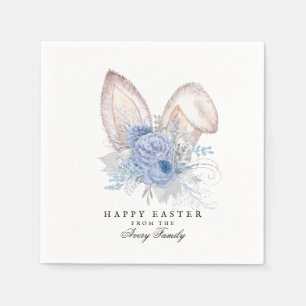 Beautiful Personalised Watercolor Easter Napkin