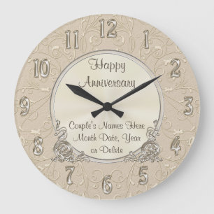 Beautiful PERSONALIZED Anniversary Clock