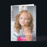 Beautiful personalized birthday card<br><div class="desc">Beautiful personalized birthday card for your daughter.

Personalize the photo on the front and text inside an out.</div>