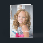Beautiful personalized birthday card<br><div class="desc">Beautiful personalized birthday card for your daughter.

Personalize the photo on the front and text inside an out.</div>