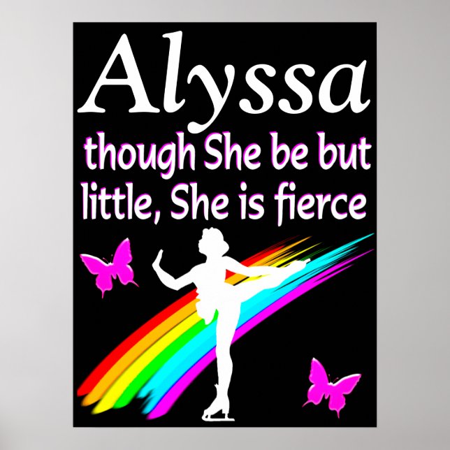 BEAUTIFUL PERSONALIZED FIERCE SKATER POSTER (Front)