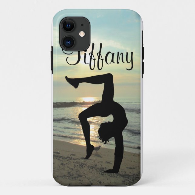 BEAUTIFUL PERSONALIZED GYMNASTICS IPHONE CASE (Back)