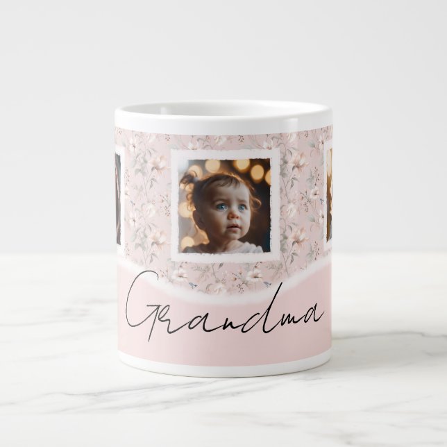 Beautiful Personalized Photo  Large Coffee Mug (Front)