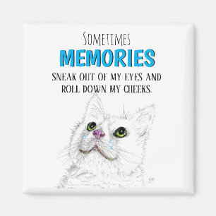 Beautiful Pet Memorial Words of Loss Magnet