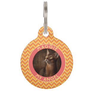 Beautiful Pet Themed Gift Chevron Geometry Tag