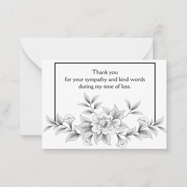 Beautiful Petal Thank You Card (Front)