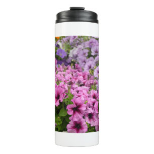 Beautiful petunia flowers mouse pad coffee mug