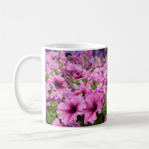 Beautiful petunia flowers mouse pad coffee mug
