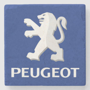 Beautiful Peugeot Logo Stone Coaster