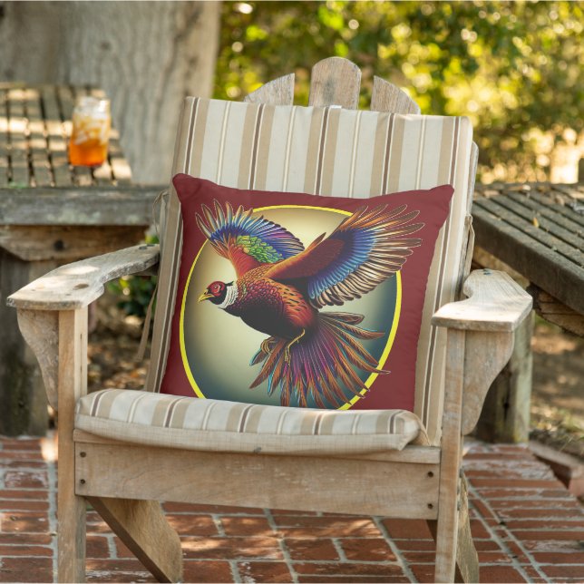 Beautiful Pheasant Rooster Cushion (Chair)