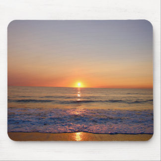 Beautiful photo of a beach sunrise on mouse pad