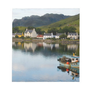 Beautiful photo of small village of Dornie with Notepad