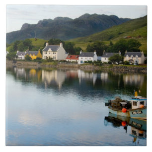 Beautiful photo of small village of Dornie with Tile