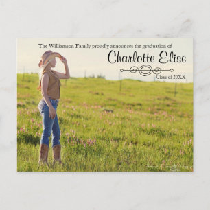 Beautiful Photo with Flourish - Grad Post Card