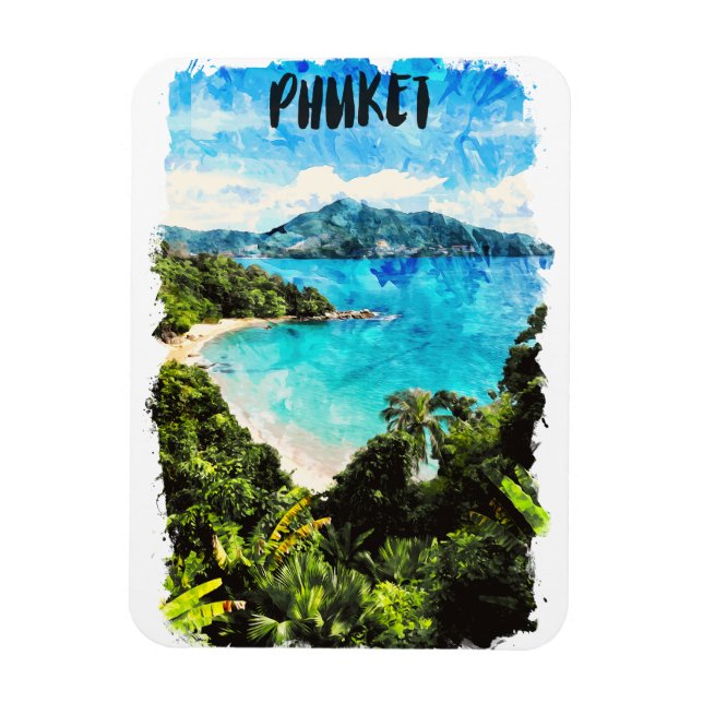 Beautiful Phuket Thailand Beach Paradise Magnet (Vertical)