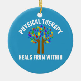 Beautiful Physical Therapy Inspirational Quote Ceramic Tree Decoration