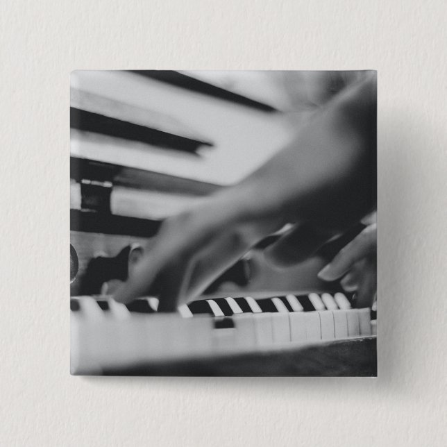 Beautiful Piano Artwork 15 Cm Square Badge (Front)