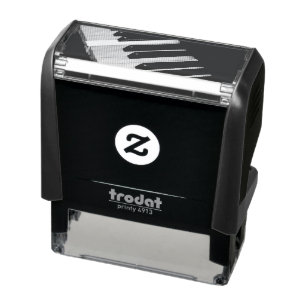 Beautiful Piano Artwork Self-inking Stamp