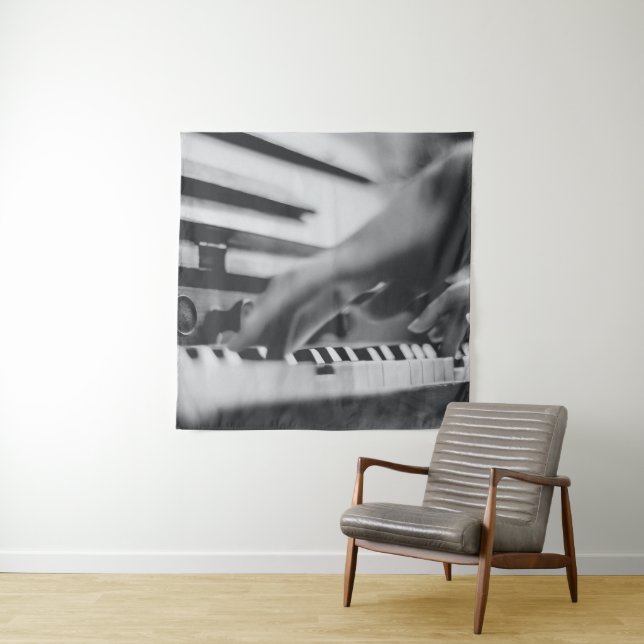 Beautiful Piano Artwork Tapestry (In Situ)