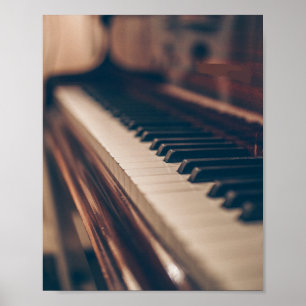 Beautiful Piano Design Poster