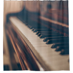 Beautiful Piano Design Shower Curtain