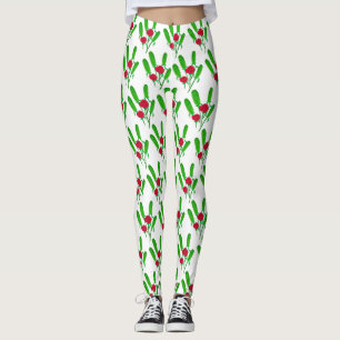 Beautiful Pickle Bouquet with Roses Thunder_Cove Leggings