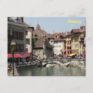 Beautiful Picturesque Historic Annecy, France Postcard