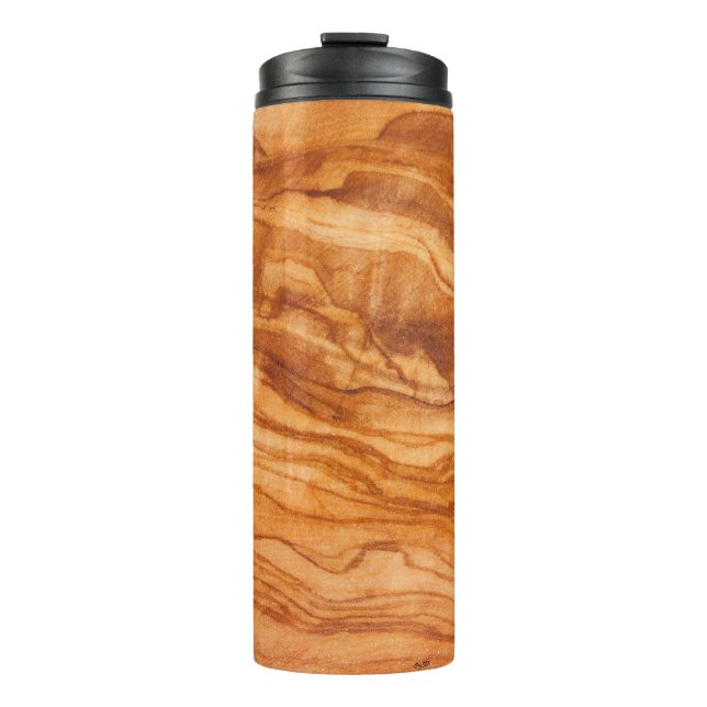 Beautiful piece of wood thermal tumbler (Front)