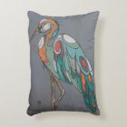 beautiful pillow with crane mosaic design