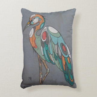 beautiful pillow with crane mosaic design