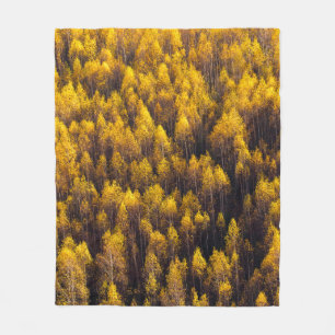 BEAUTIFUL PINE TREE FOREST FLEECE BLANKET