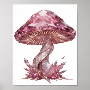 Beautiful Pink ABSTRACT ART Modern Design Poster