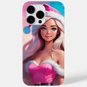 Beautiful Pink Christmas Girl 01 Case-Mate iPhone 14 Pro Max Case