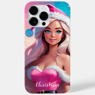 Beautiful Pink Christmas Girl 01 Case-Mate iPhone 14 Pro Max Case